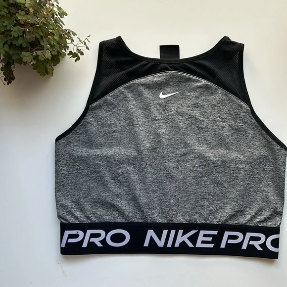 Nike Women's Pro Dri-fit Crop Tank - Picture 2 of 5